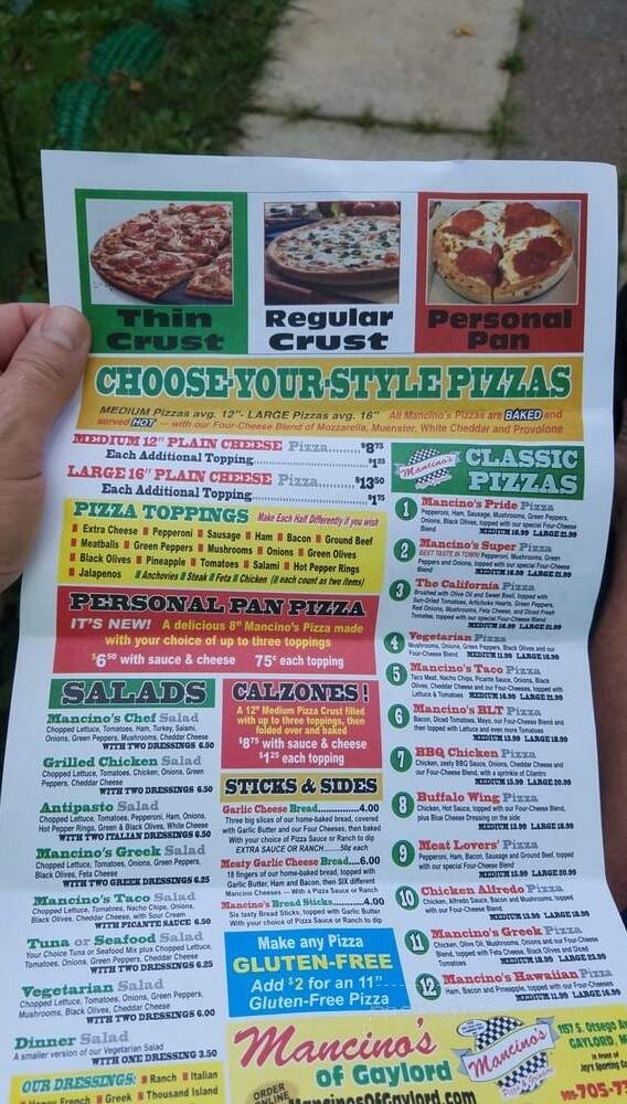 Mancino's Pizza & Grinders - Gaylord, MI