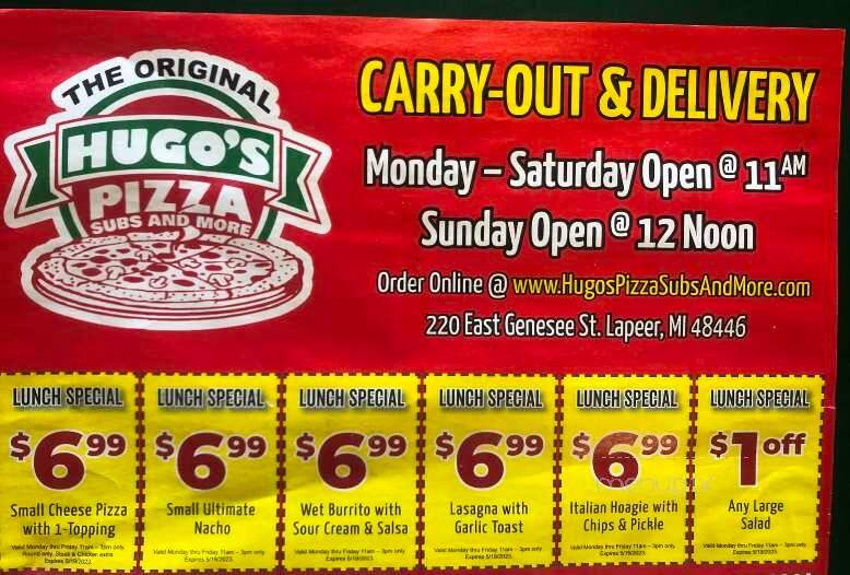 Hugo's Pizza - Lapeer, MI