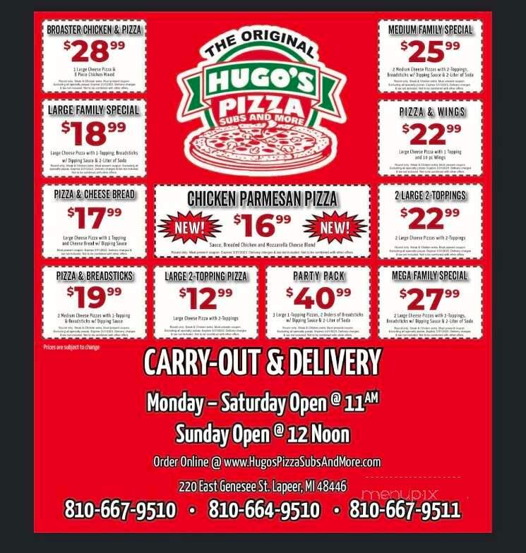 Hugo's Pizza - Lapeer, MI