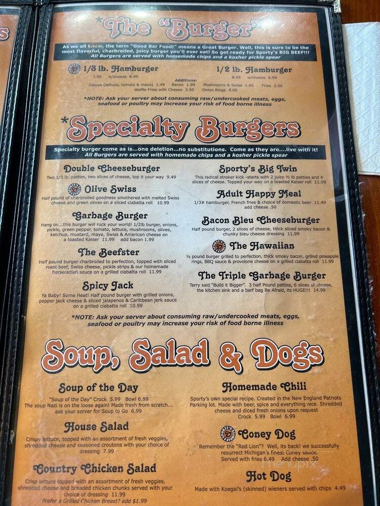 Sporty's Wing Shack & Smoke House - Pinconning, MI