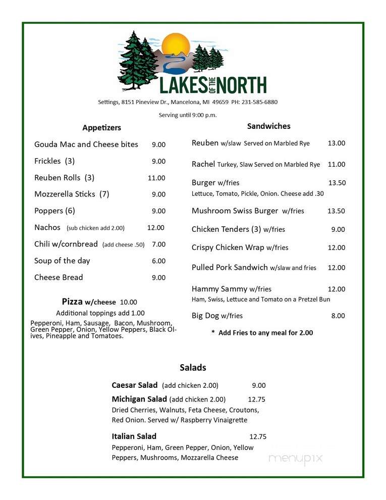 Lakes Of The North Restaurant - Mancelona, MI