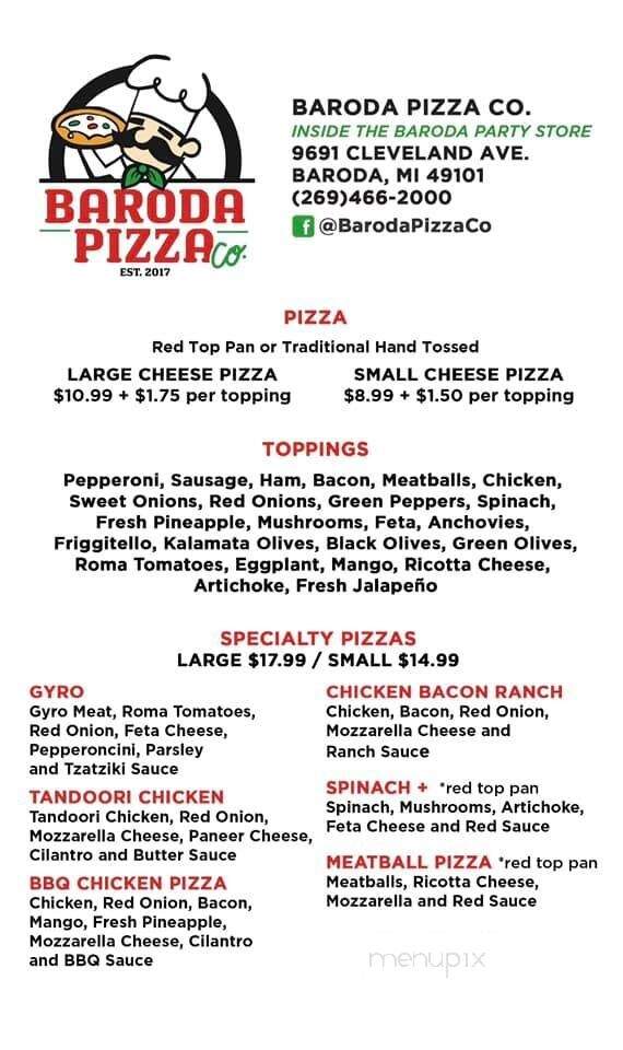 Baroda Pizza - Baroda, MI