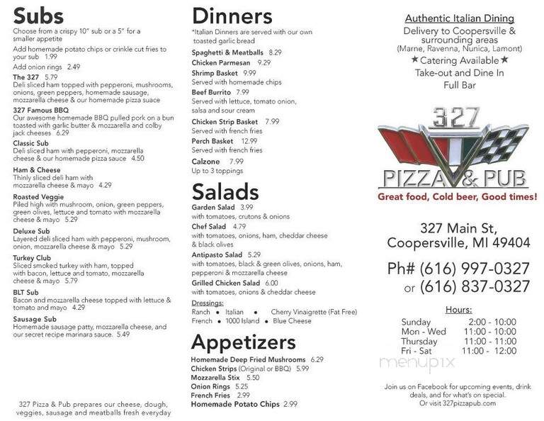 327 Pizza & Pub - Coopersville, MI