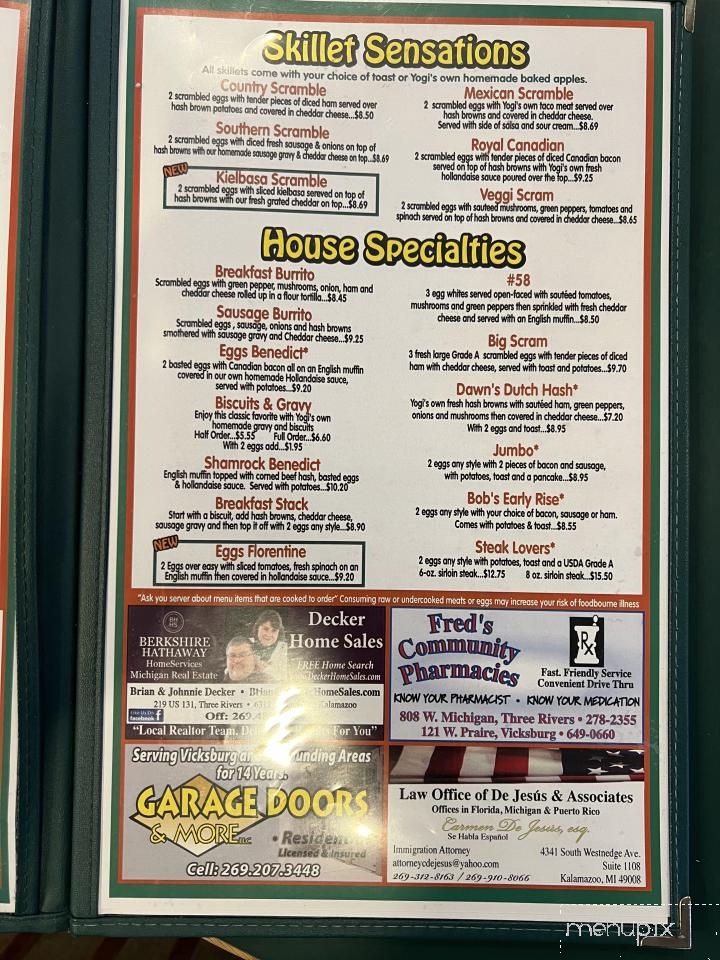 Yogi's - Vicksburg, MI