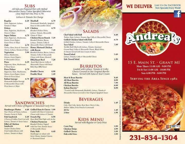 Andrea's Italian Pizza - Grant, MI