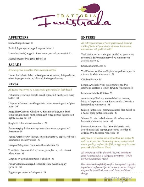 Trattoria Funistrada - Maple City, MI