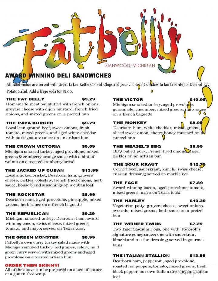 Fatbelly Deli & Creamery - Stanwood, MI