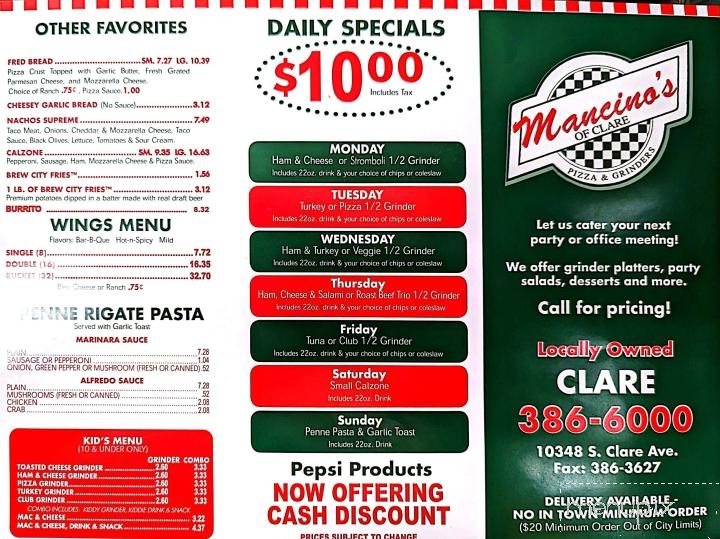 Mancino's of Clare - Clare, MI