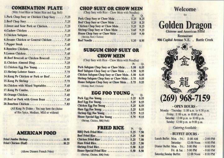 Golden Dragon Restaurant - Battle Creek, MI